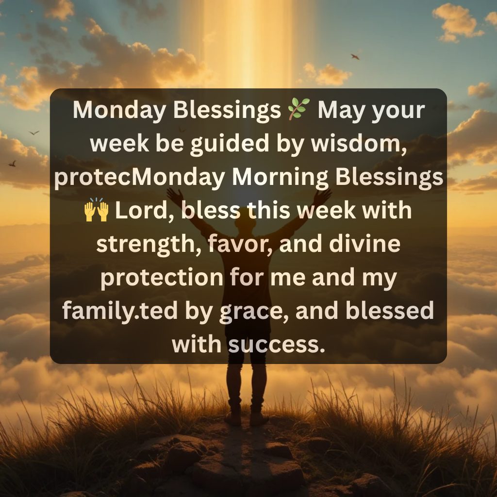 Monday Blessings: A Fresh Start Filled with Hope, Gratitude, and Purpose