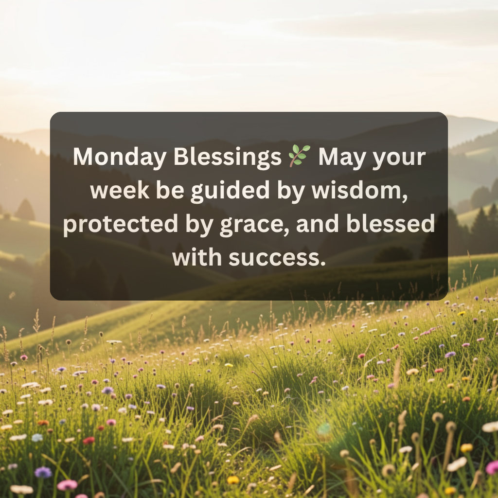 Monday Blessings: A Fresh Start Filled with Hope, Gratitude, and Purpose