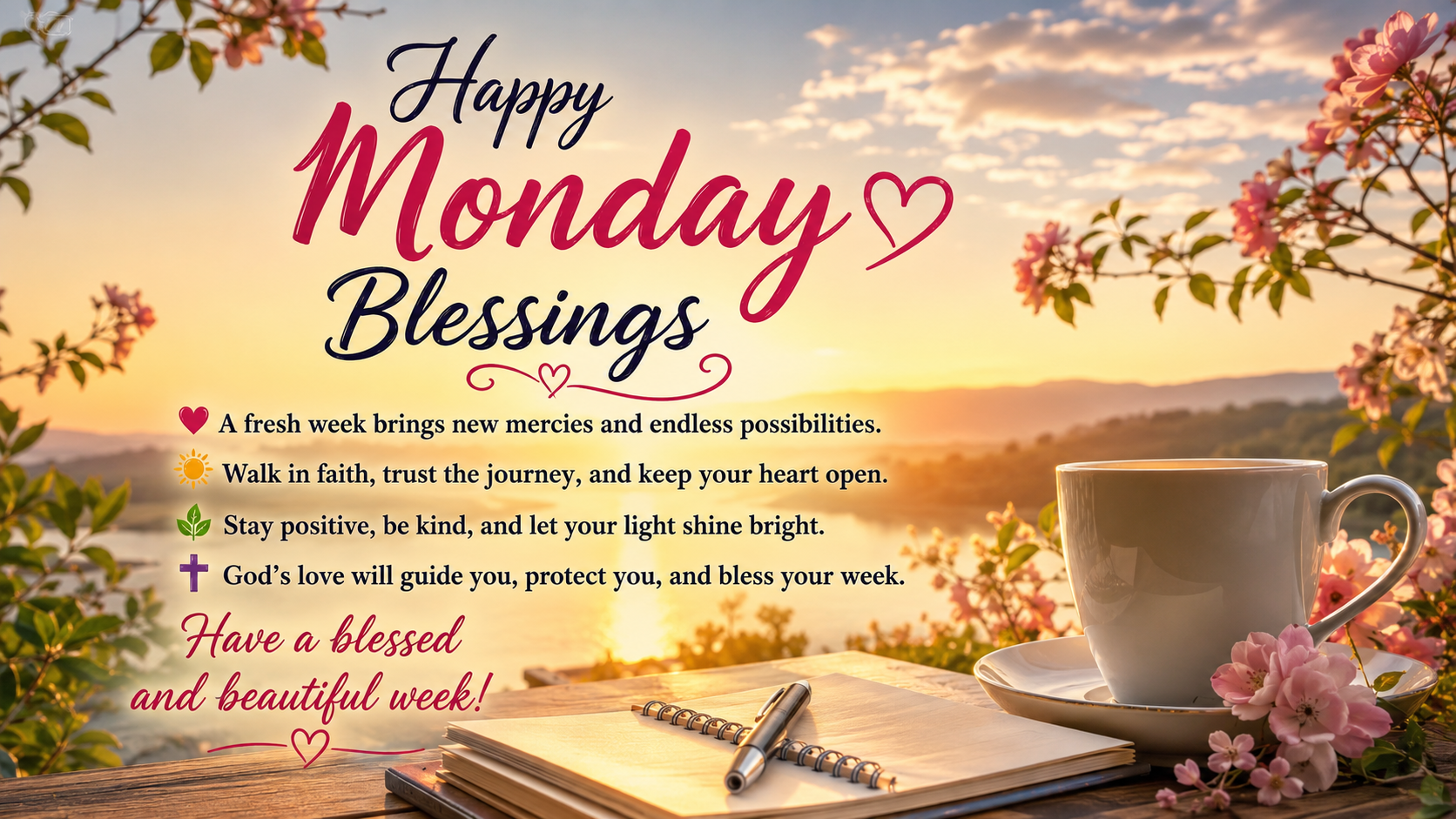 350+ Monday Blessings Images to Start Your Week With Faith and Hope
