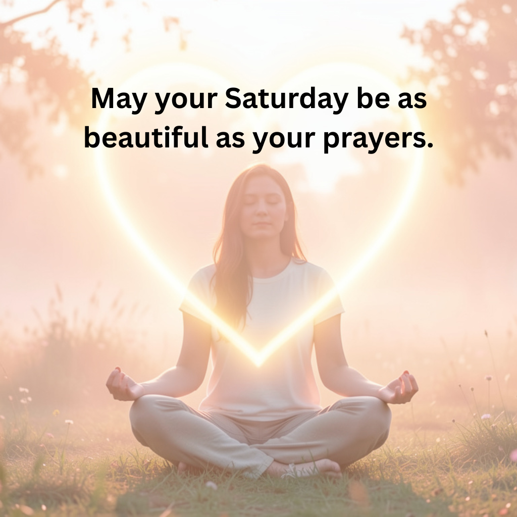 Saturday blessings for healing, happiness, and rest.