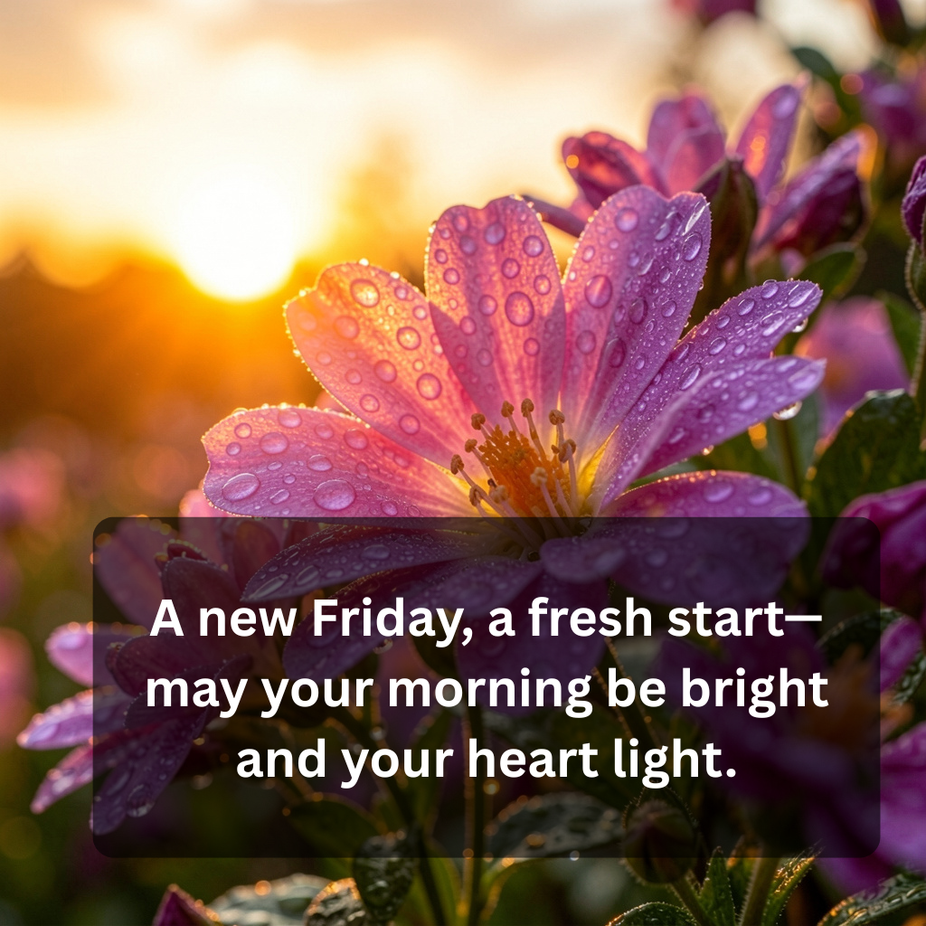 Friday Morning Blessings – Uplifting Wishes to Start a Joyful Day