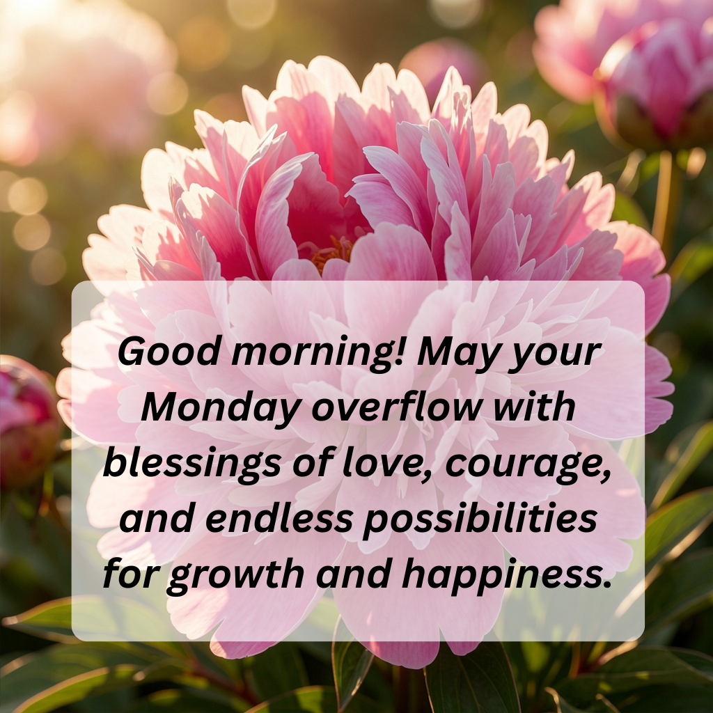 Title: Good Morning Monday Blessings for a Positive Start