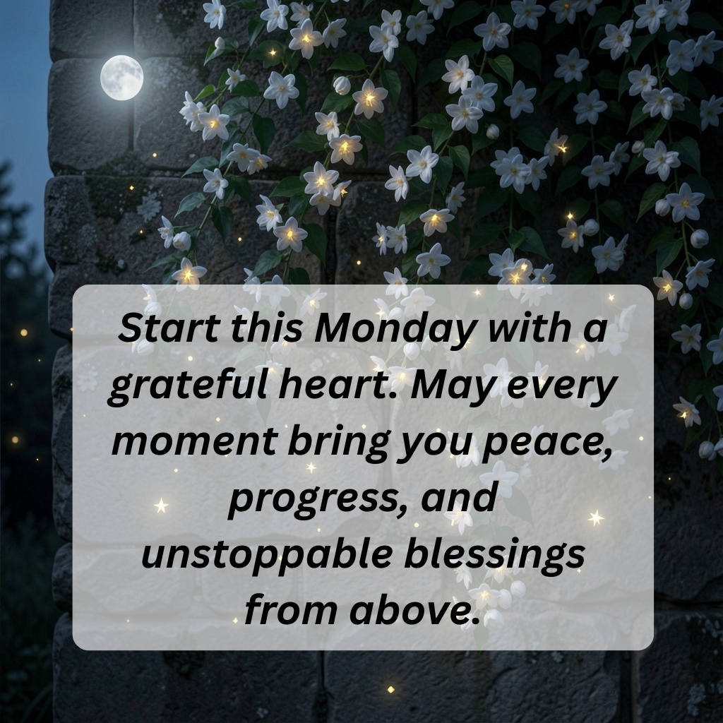 Title: Good Morning Monday Blessings for a Positive Start