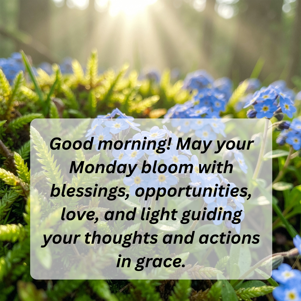 Title: Good Morning Monday Blessings for a Positive Start