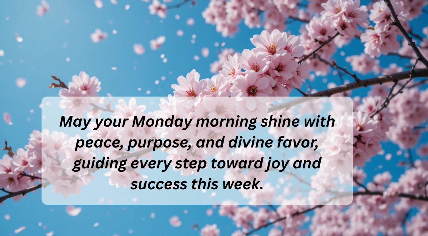 Good Morning Monday Blessings for a Positive Start