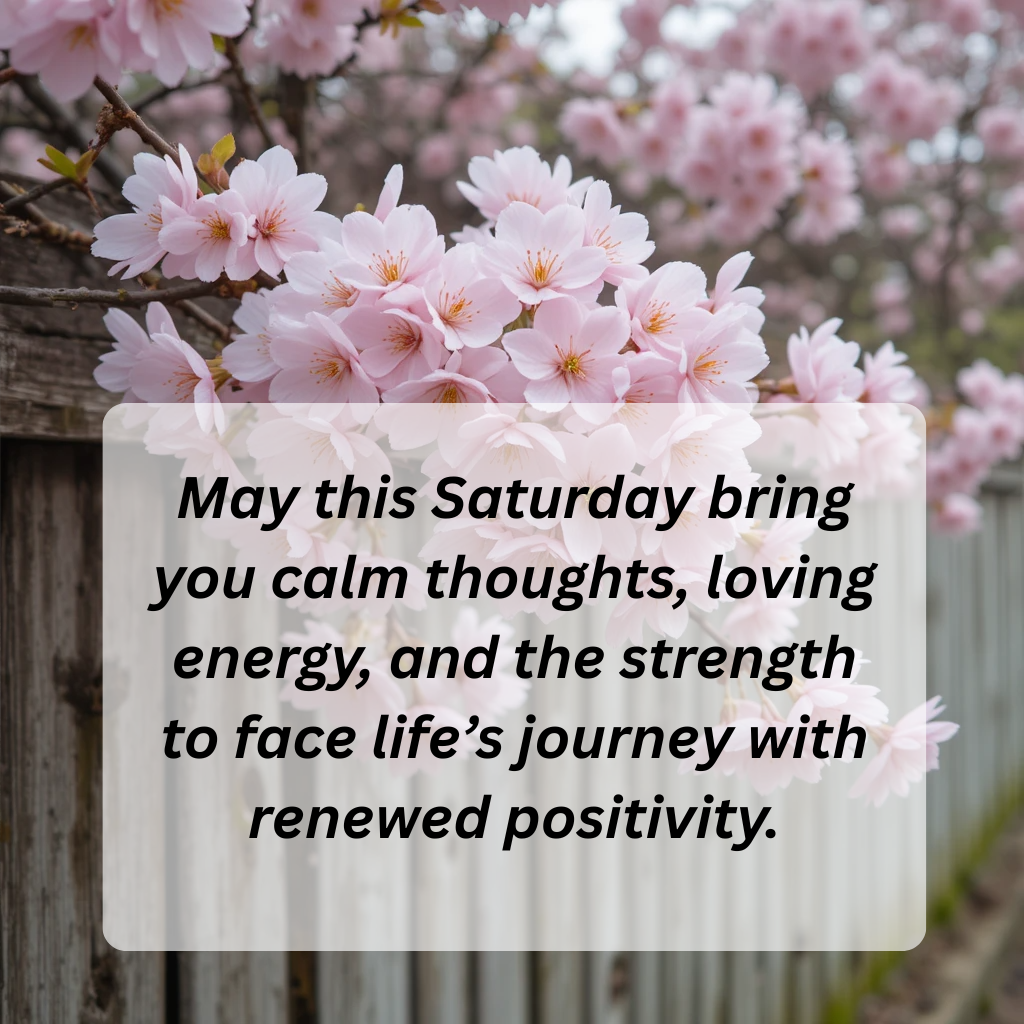 Good Morning Saturday Blessings & Positive Vibes