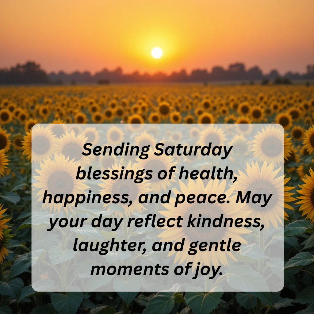 Good Morning Saturday Blessings & Positive Vibes
