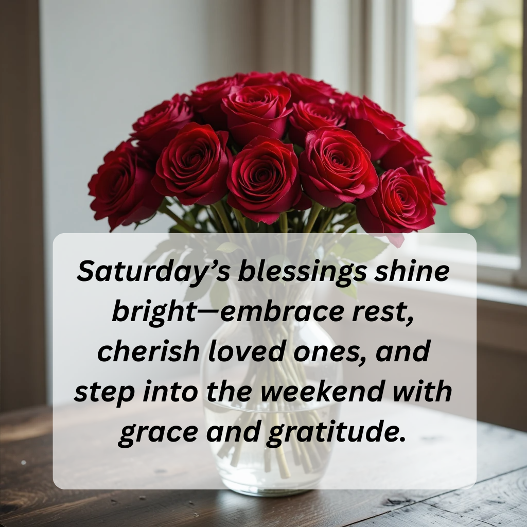 Good Morning Saturday Blessings & Positive Vibes