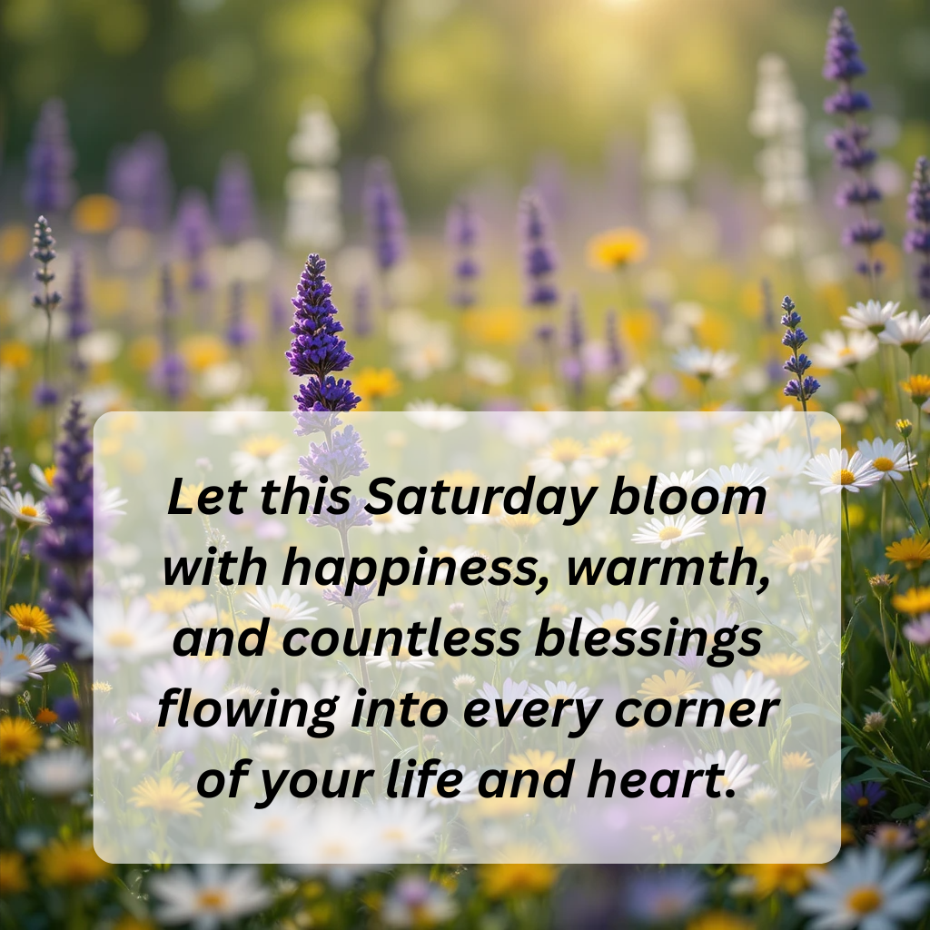 Good Morning Saturday Blessings & Positive Vibes