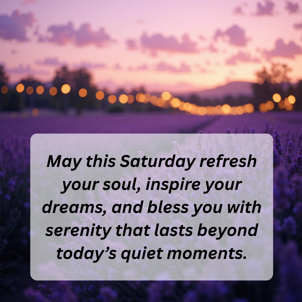 Good Morning Saturday Blessings & Positive Vibes