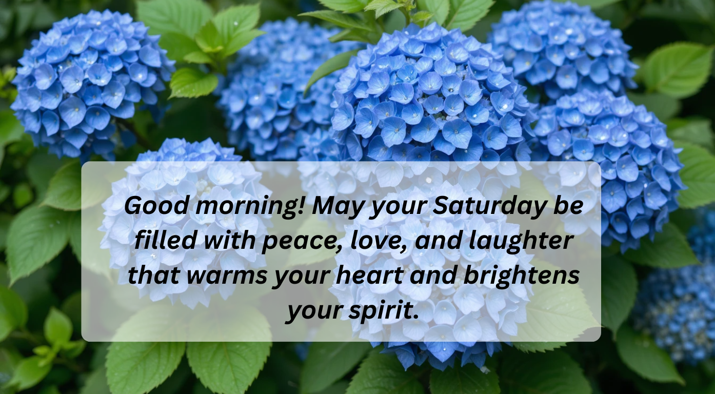 Good Morning Saturday Blessings & Positive Vibes