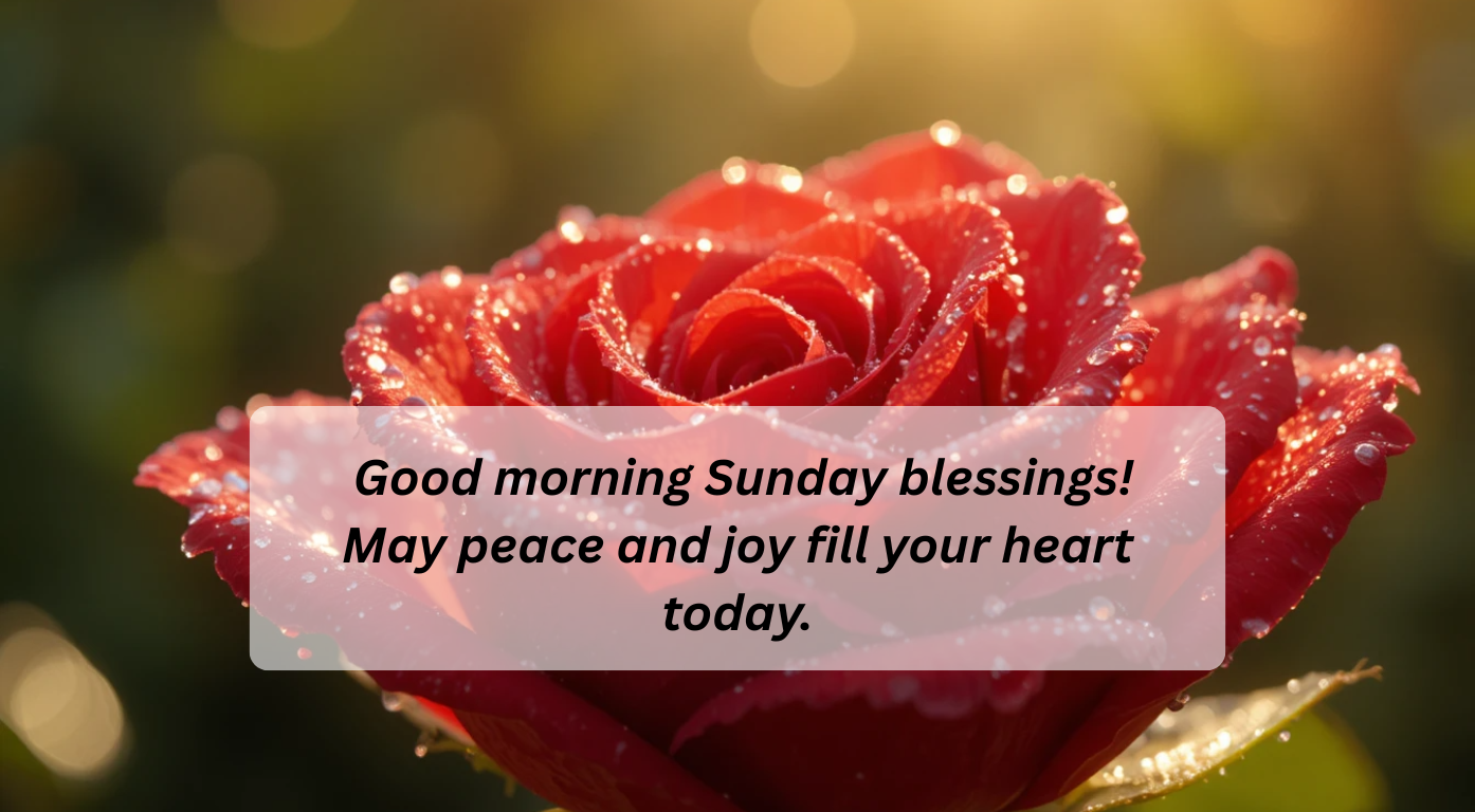 Good Morning Sunday Blessings to Brighten Your Day