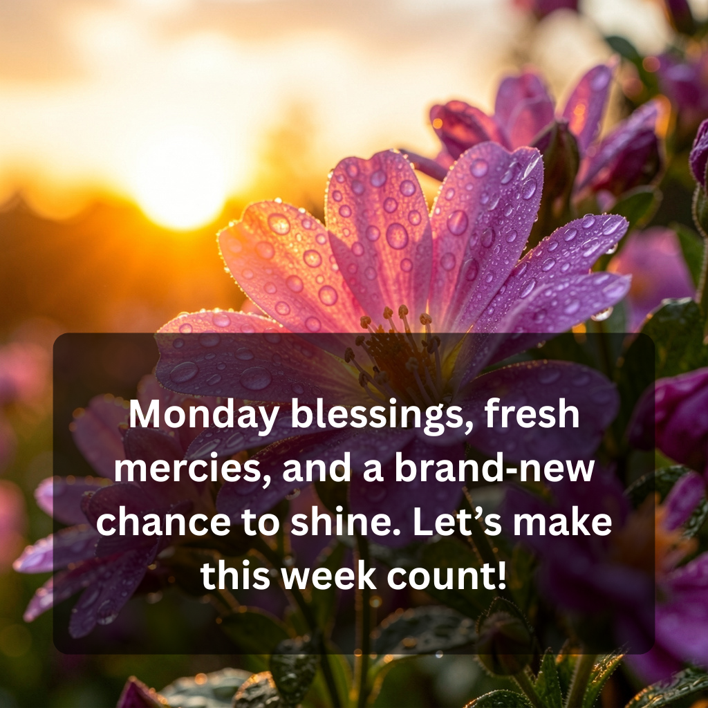 Beautiful Monday Blessings Images to Brighten Every Morning