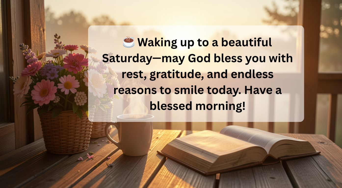 Saturday Morning Blessings: A Beautiful Start to a Joyful Weekend