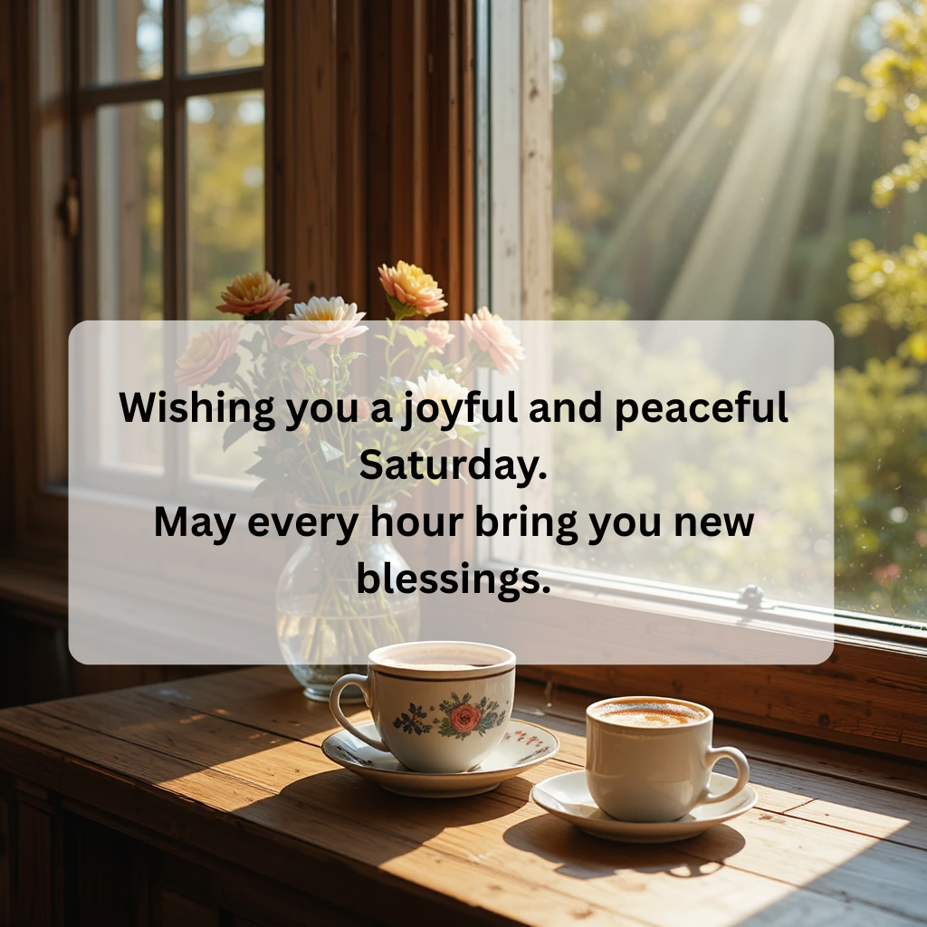 100+ Happy Saturday Blessings for a Joyful Weekend
