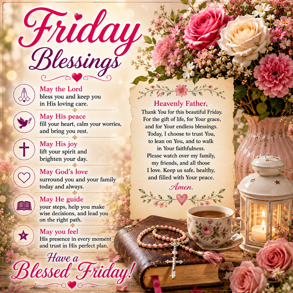 150+ Friday Blessings and Prayers to Light Up Your Day
