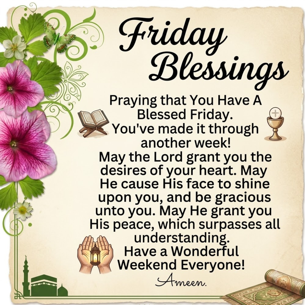 150+ Friday Blessings and Prayers to Light Up Your Day