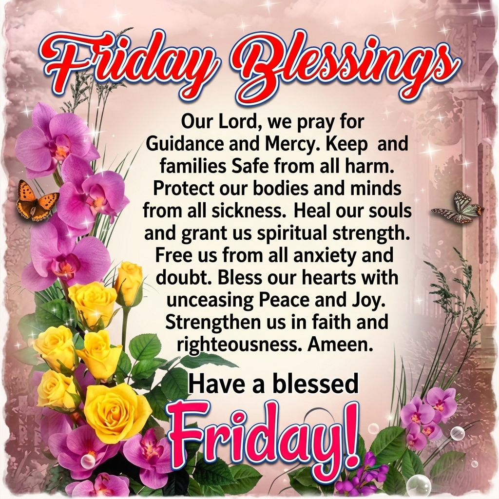 150+ Friday Blessings and Prayers to Light Up Your Day