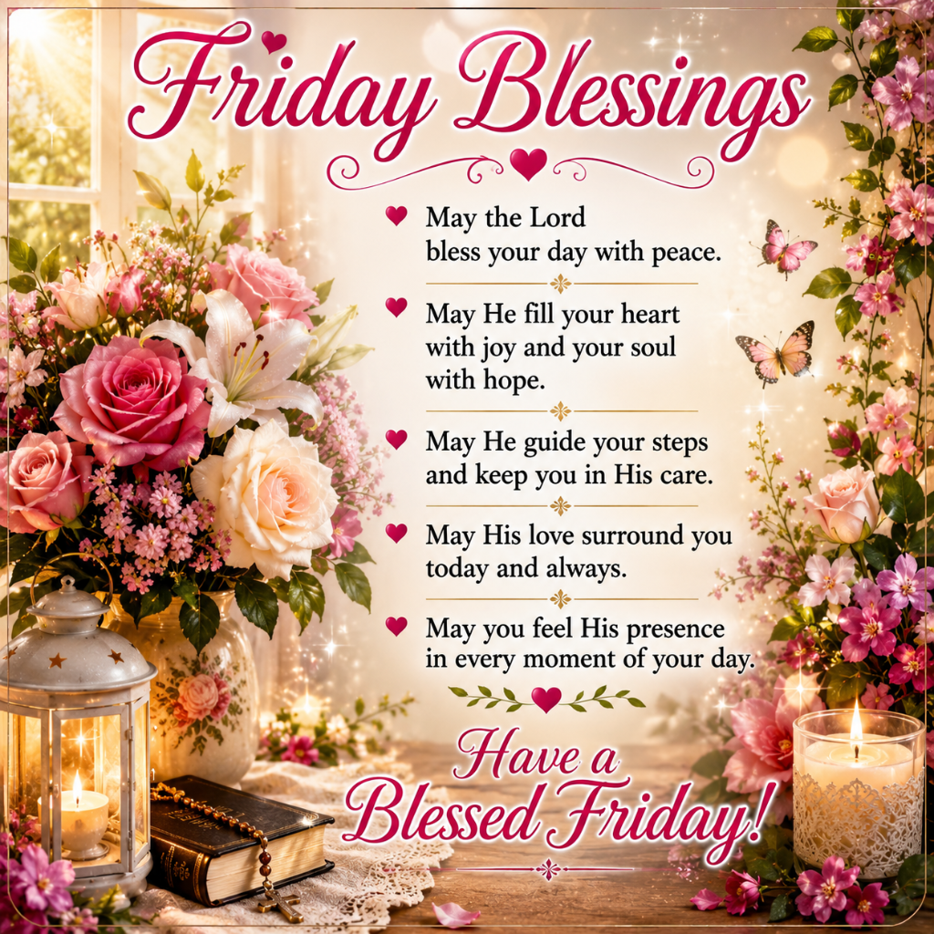 150+ Friday Blessings and Prayers to Light Up Your Day