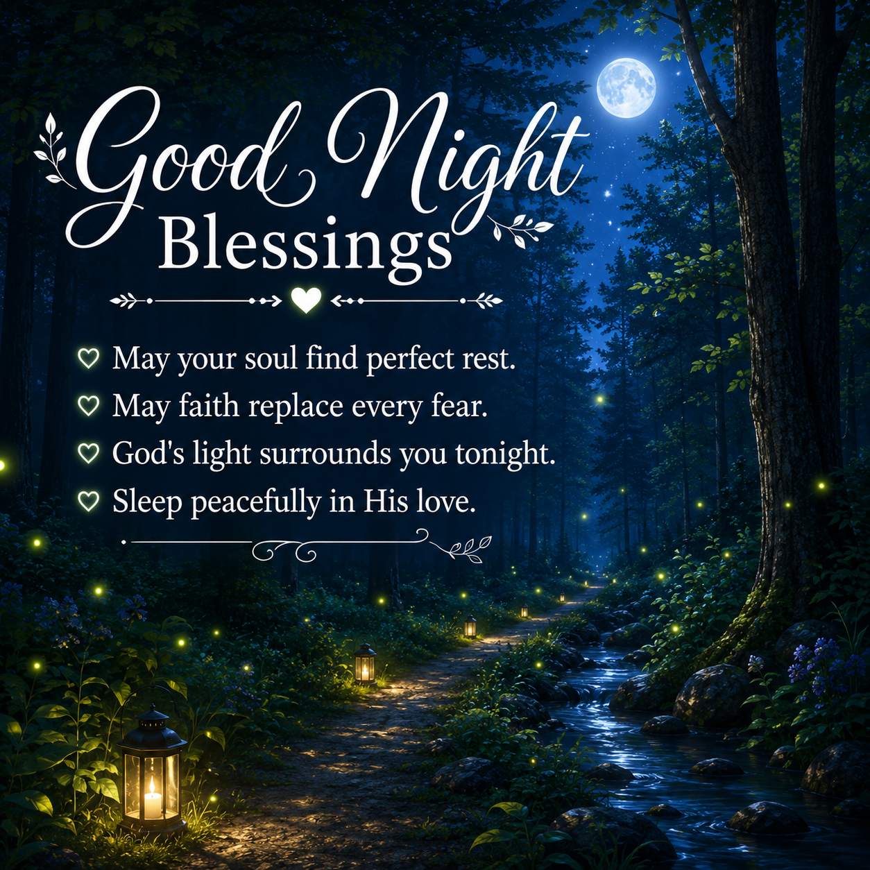 Good Night Blessings Images: 90+ Sweet Messages & Pics