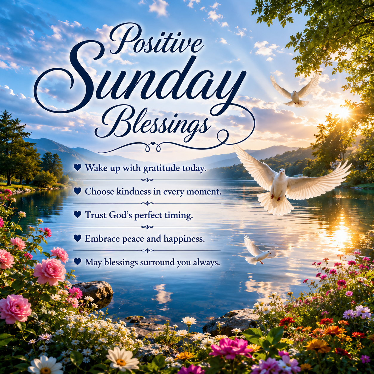 120 Positive Sunday Blessings to Brighten Your Whole Week