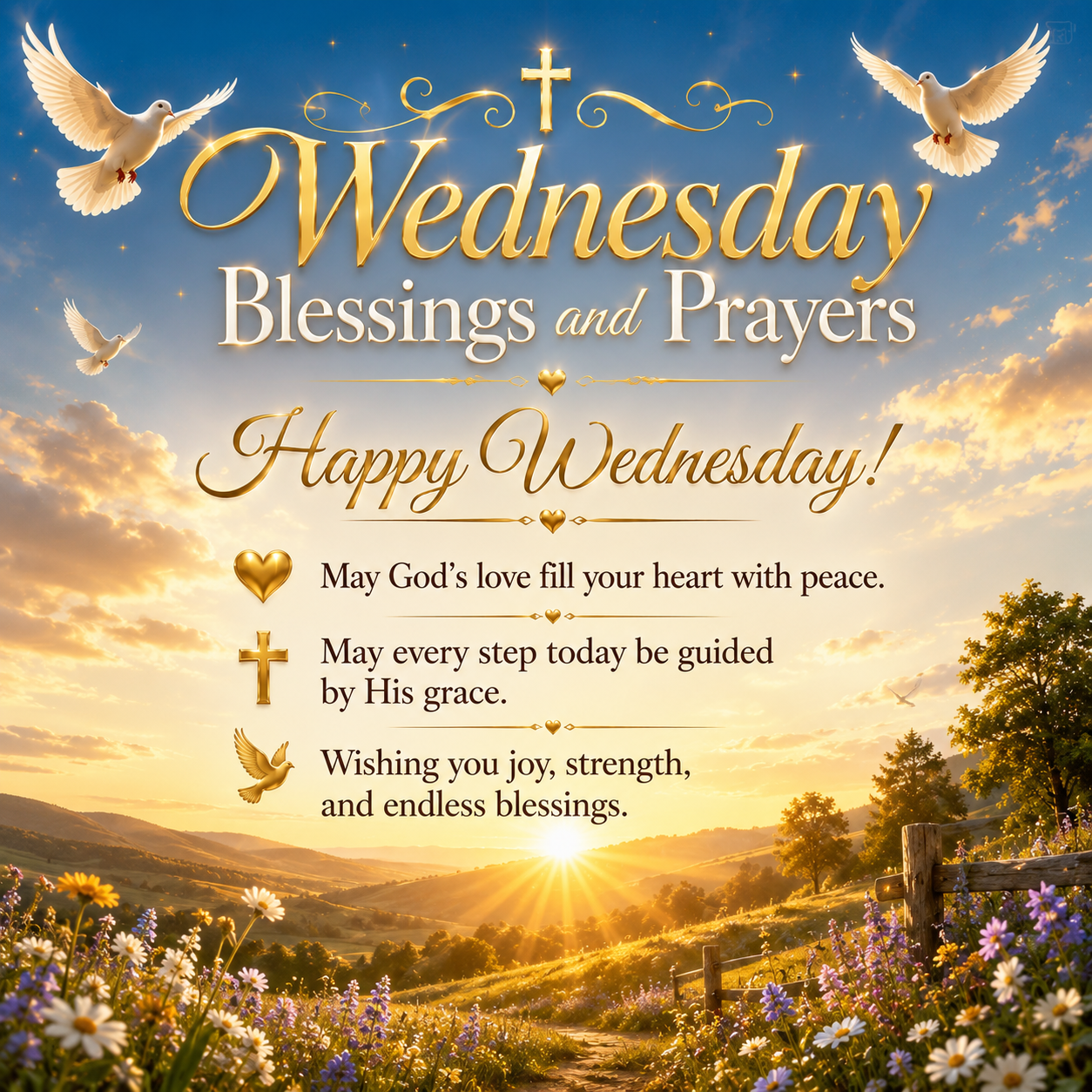100+ Wednesday Blessings and Prayers to Brighten Every Moment