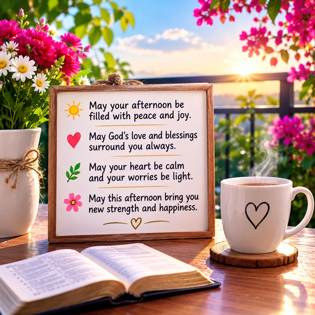 Good Afternoon Blessings for Peace, Joy, and Happiness