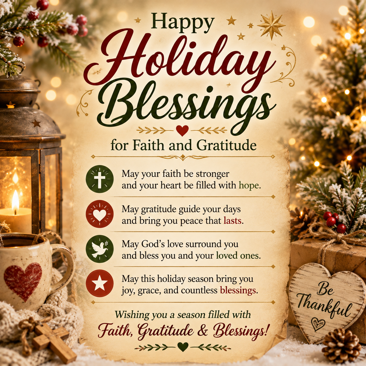 130+ Happy Holiday Blessings to Share With the Ones You Love
