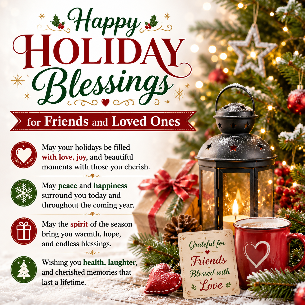 130+ Happy Holiday Blessings to Share With the Ones You Love