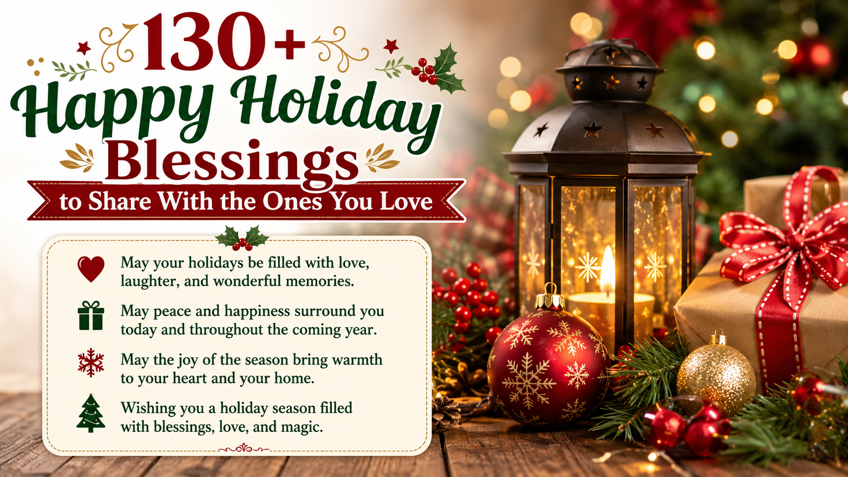 130+ Happy Holiday Blessings to Share With the Ones You Love
