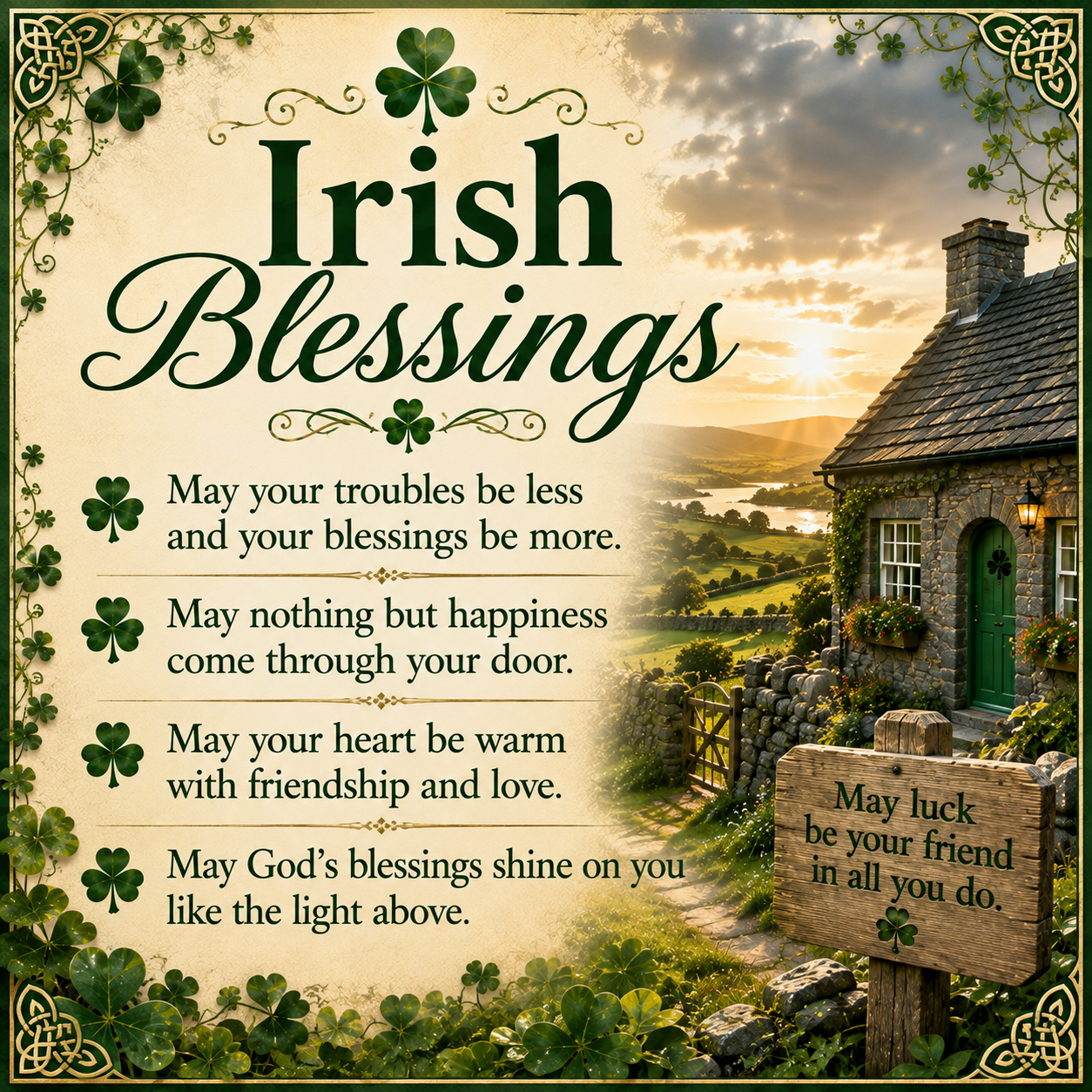 75+ Beautiful Irish Blessings for Every Occasion in Life