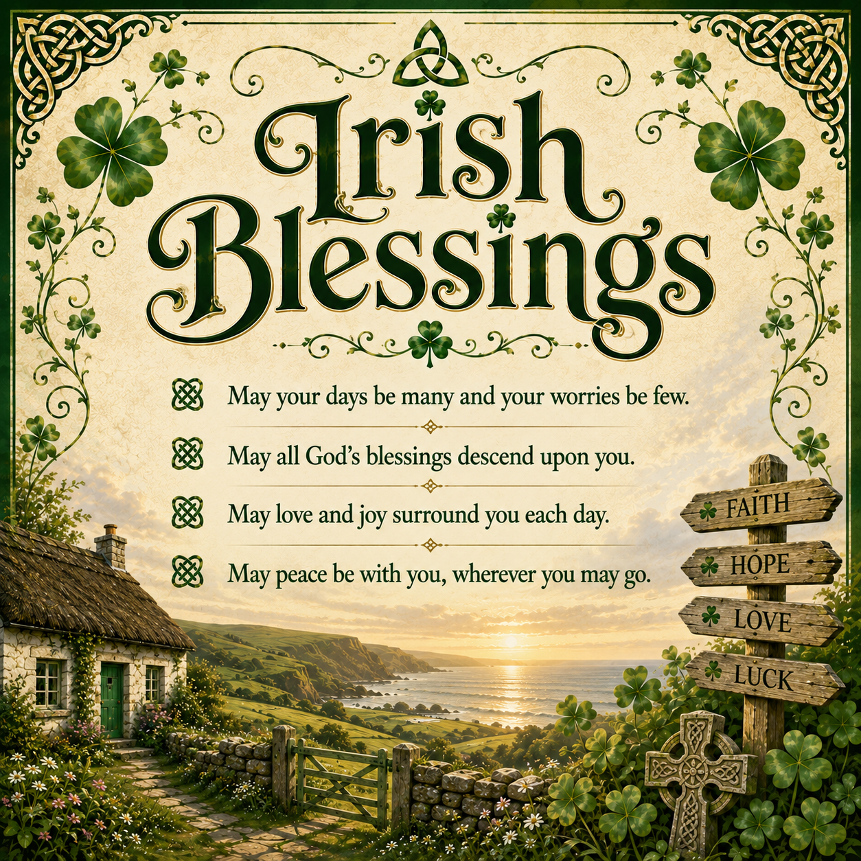 75+ Beautiful Irish Blessings for Every Occasion in Life