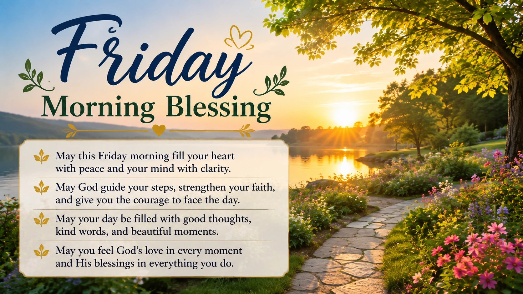 Friday Morning Blessing for a Happy Day