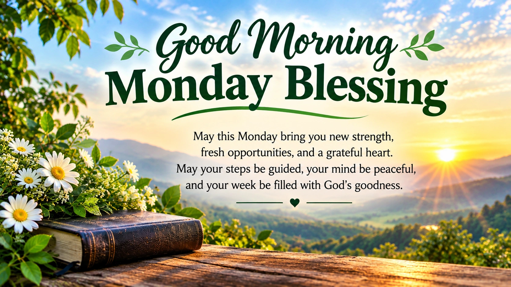 Good Morning Monday Blessing for a Blessed Week