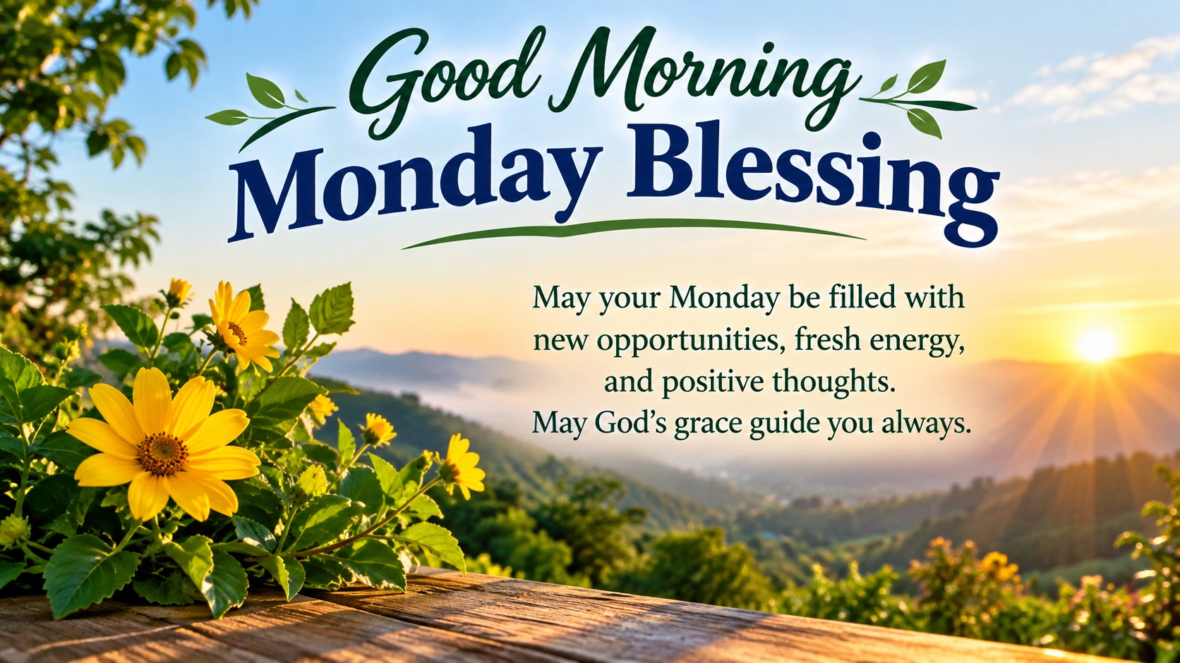 Good Morning Monday Blessing for a Blessed Week