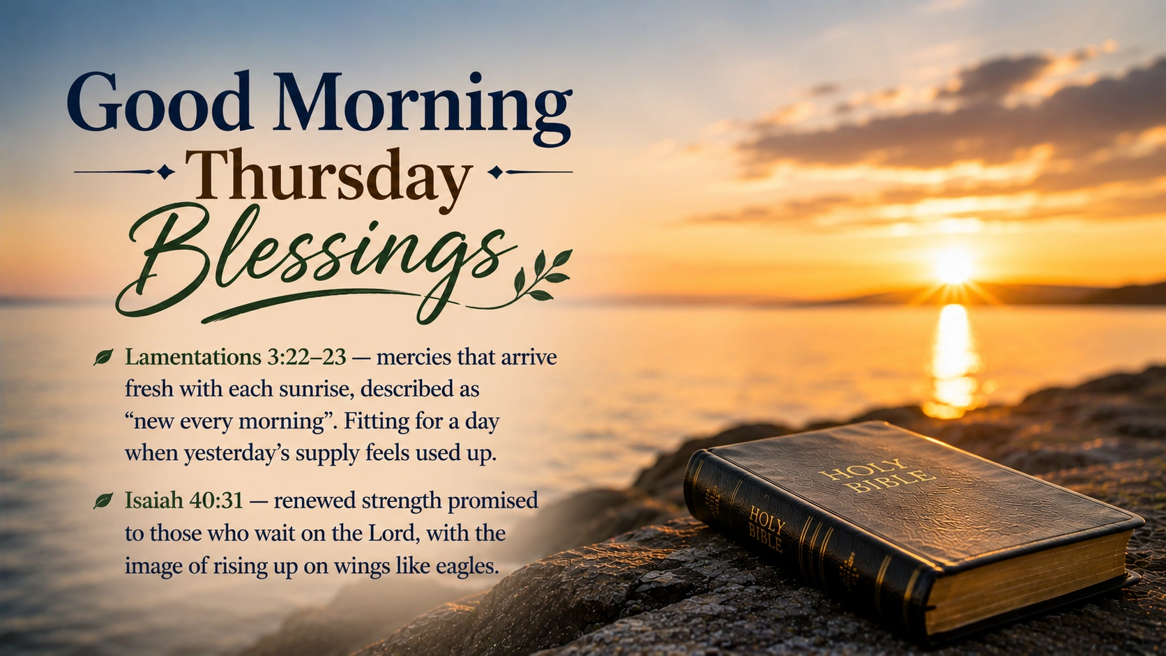 Good Morning Thursday Blessings for a Peaceful Day