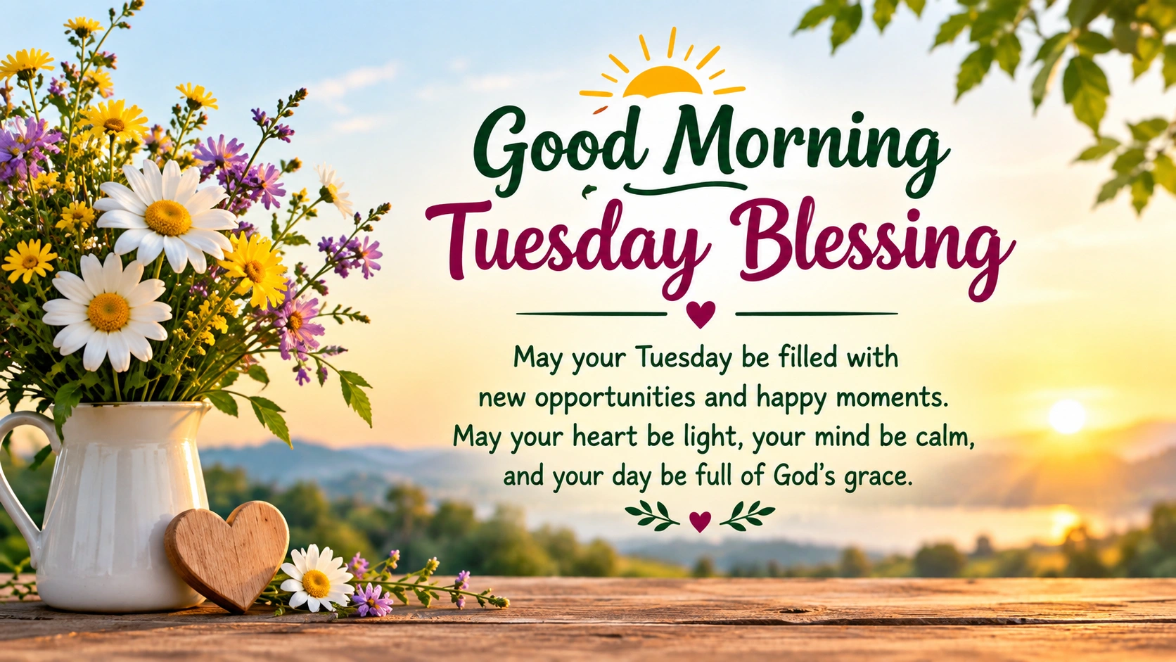 Good Morning Tuesday Blessing for a Peaceful Day