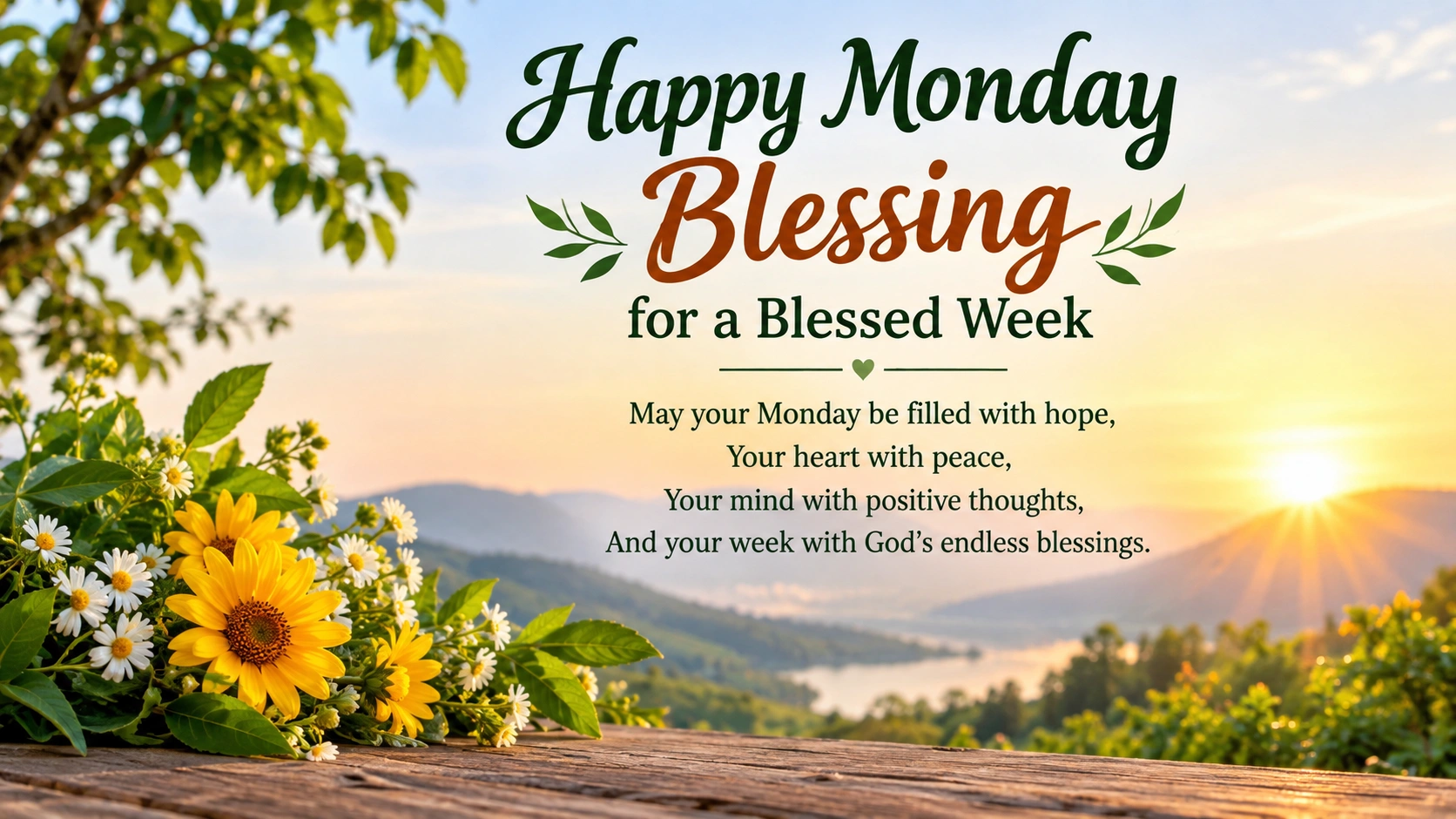 Happy Monday Blessing for a Blessed Week
