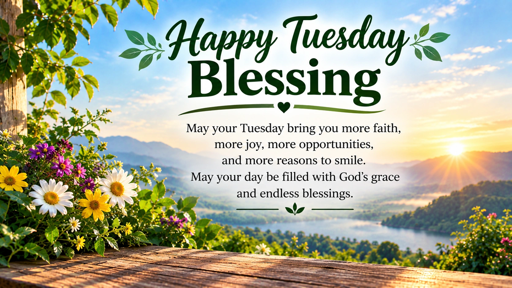 Happy Tuesday Blessing for a Peaceful Day