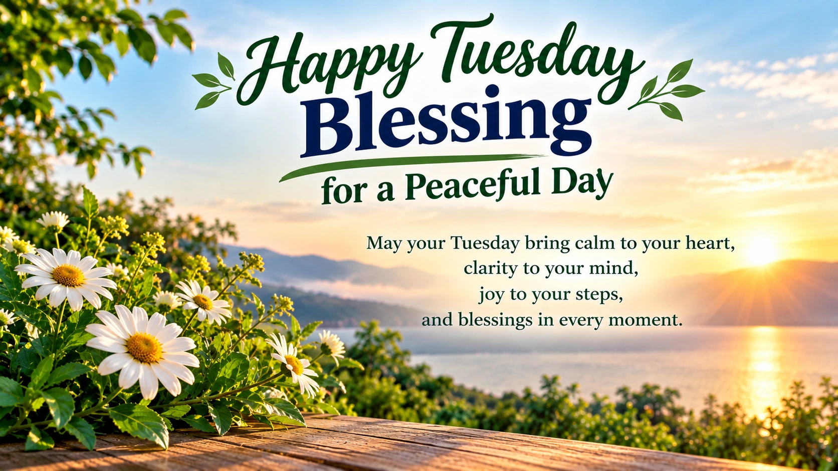 Happy Tuesday Blessing for a Peaceful Day