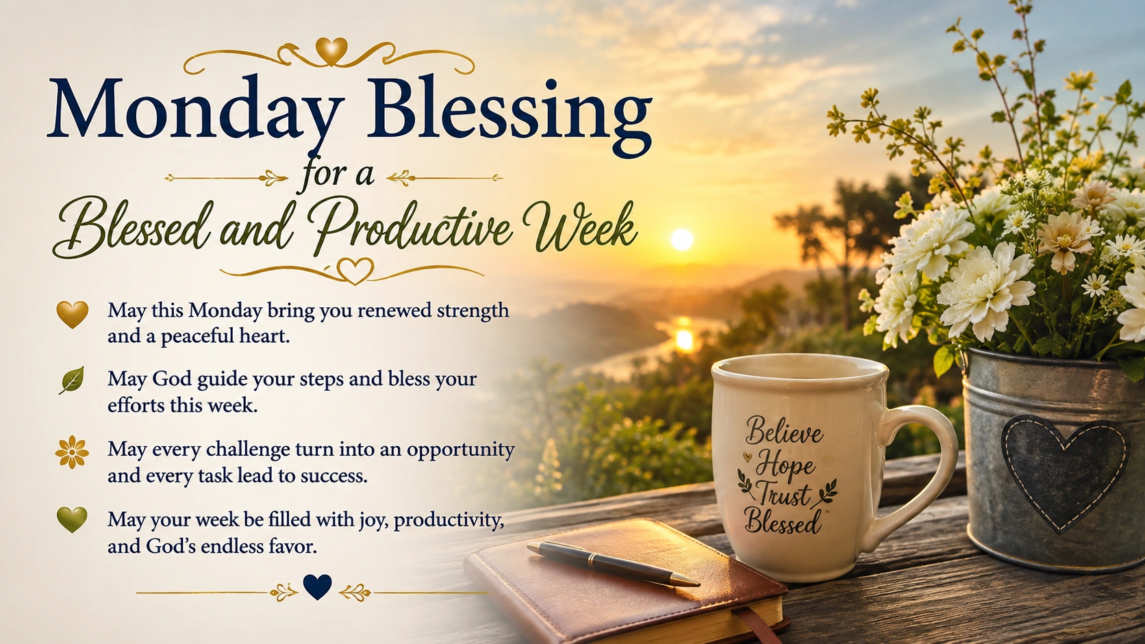 Monday Blessing for a Blessed and Productive Week