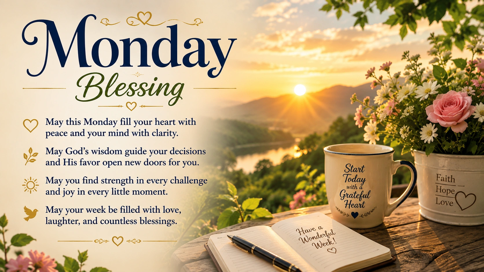 Monday Blessing for a Blessed and Productive Week
