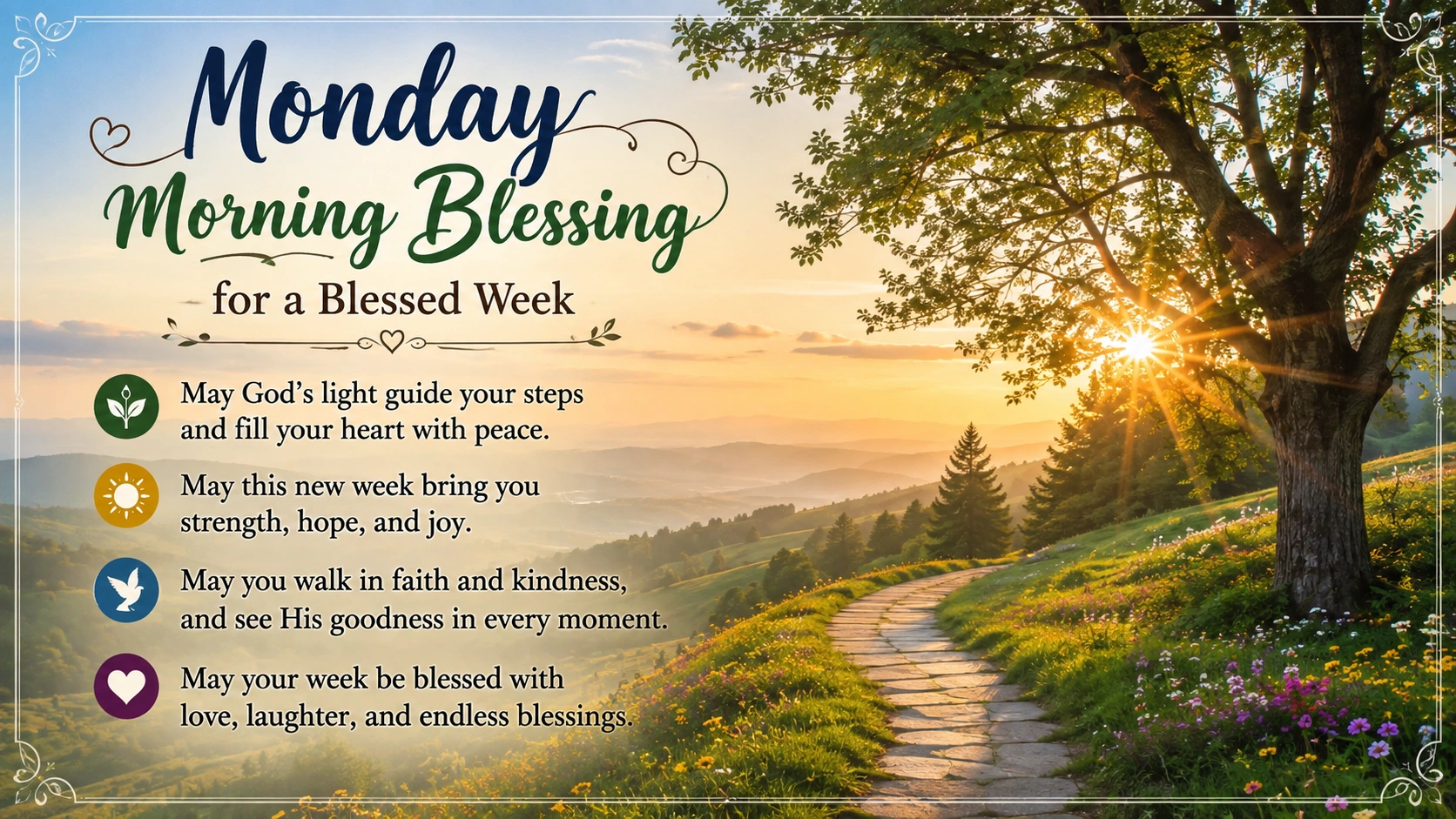 Monday Morning Blessing for a Blessed Week