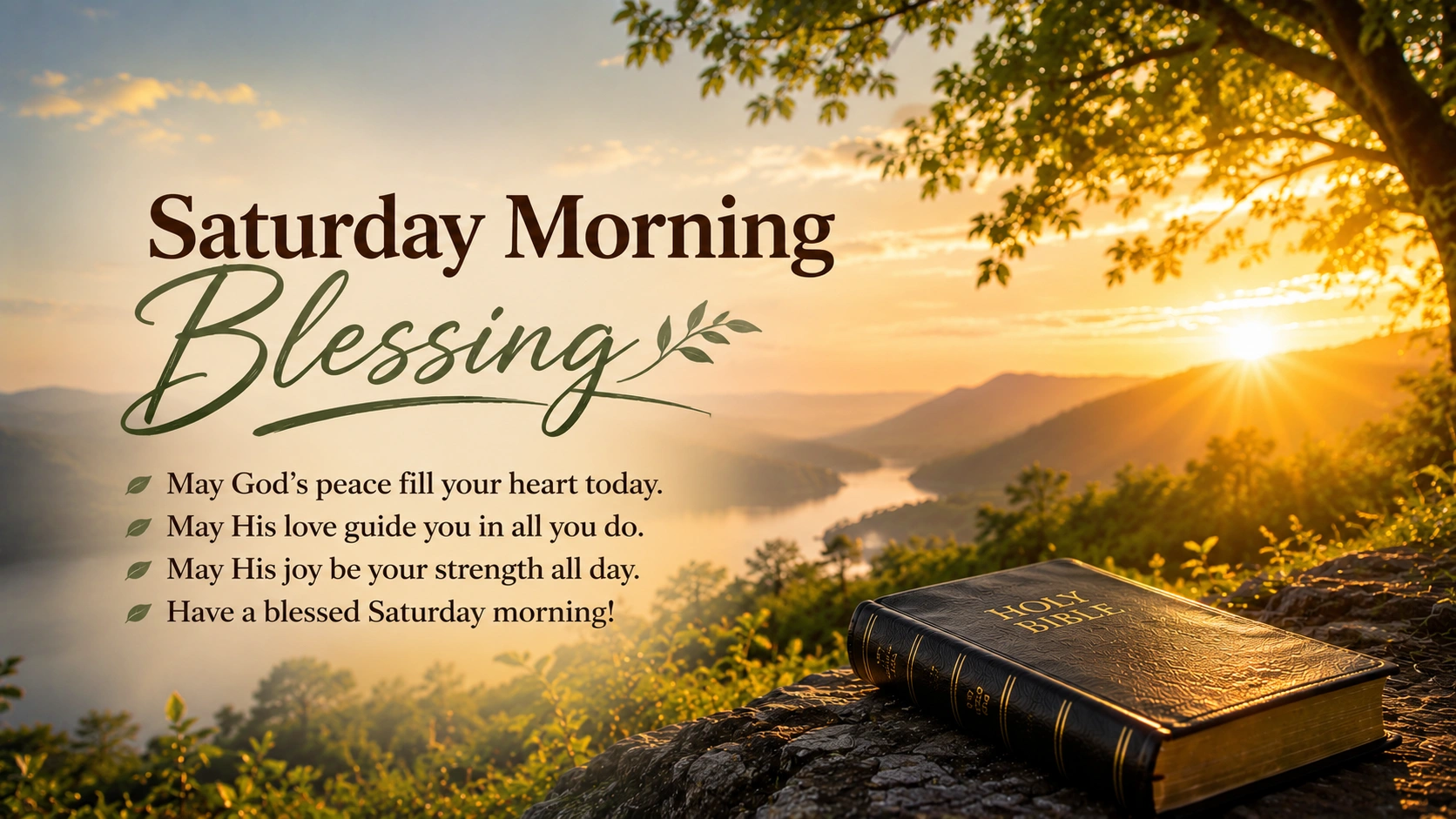 Saturday Morning Blessing for a Blessed Weekend