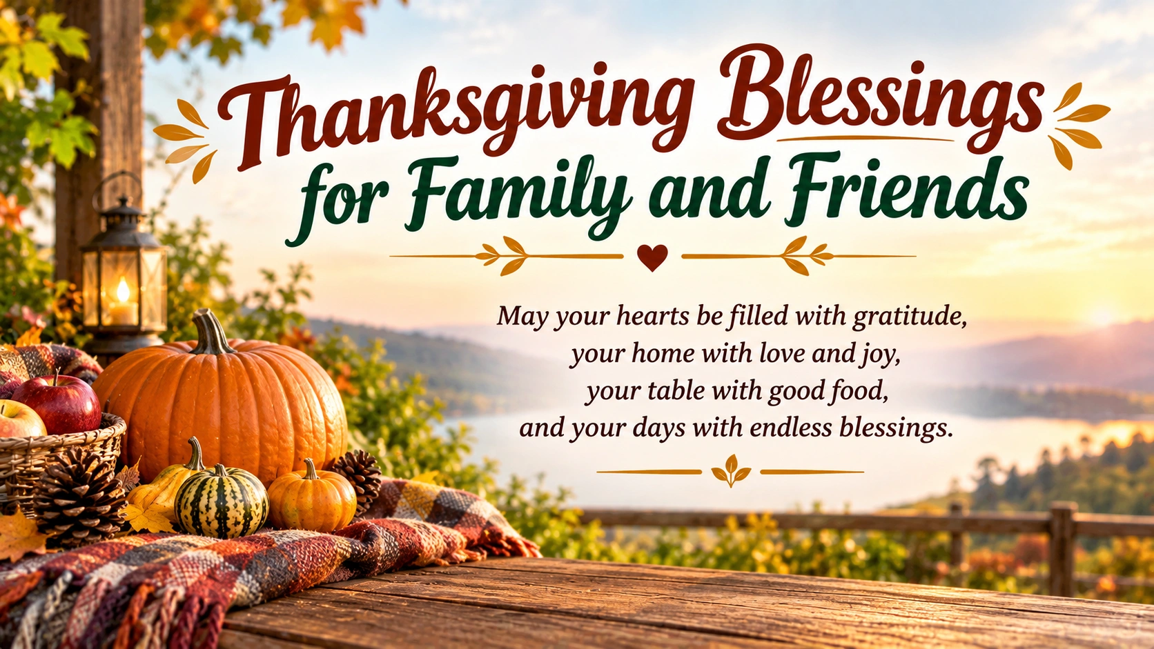 Thanksgiving Blessings for Family and Friends