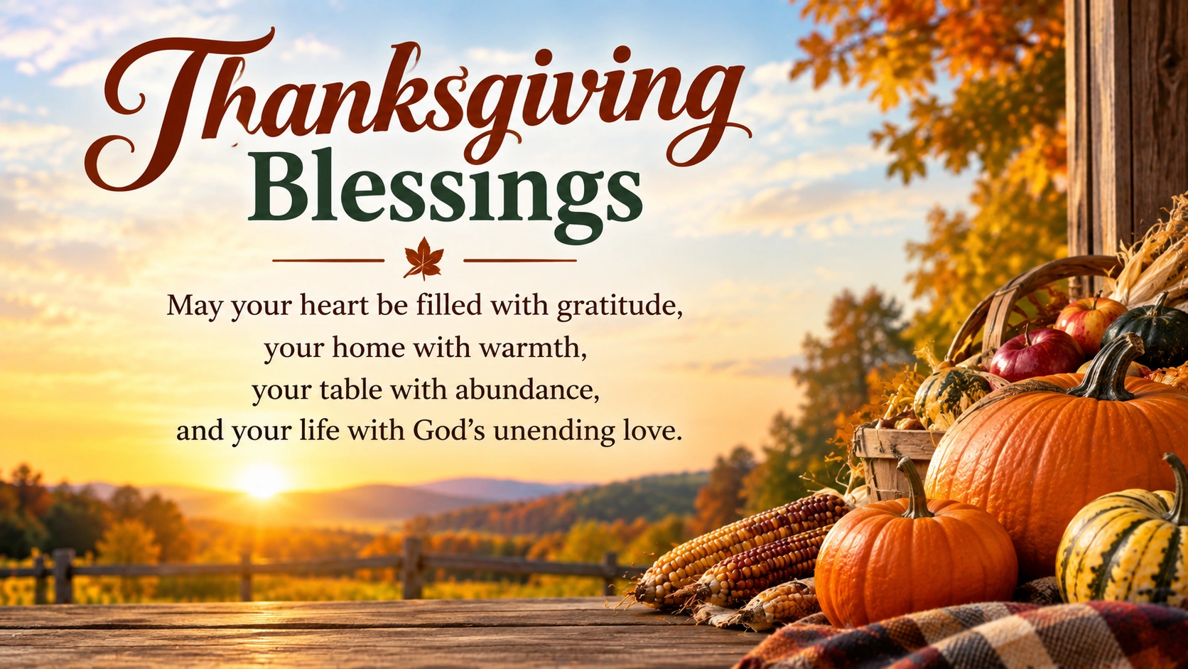Thanksgiving Blessings for Family and Friends