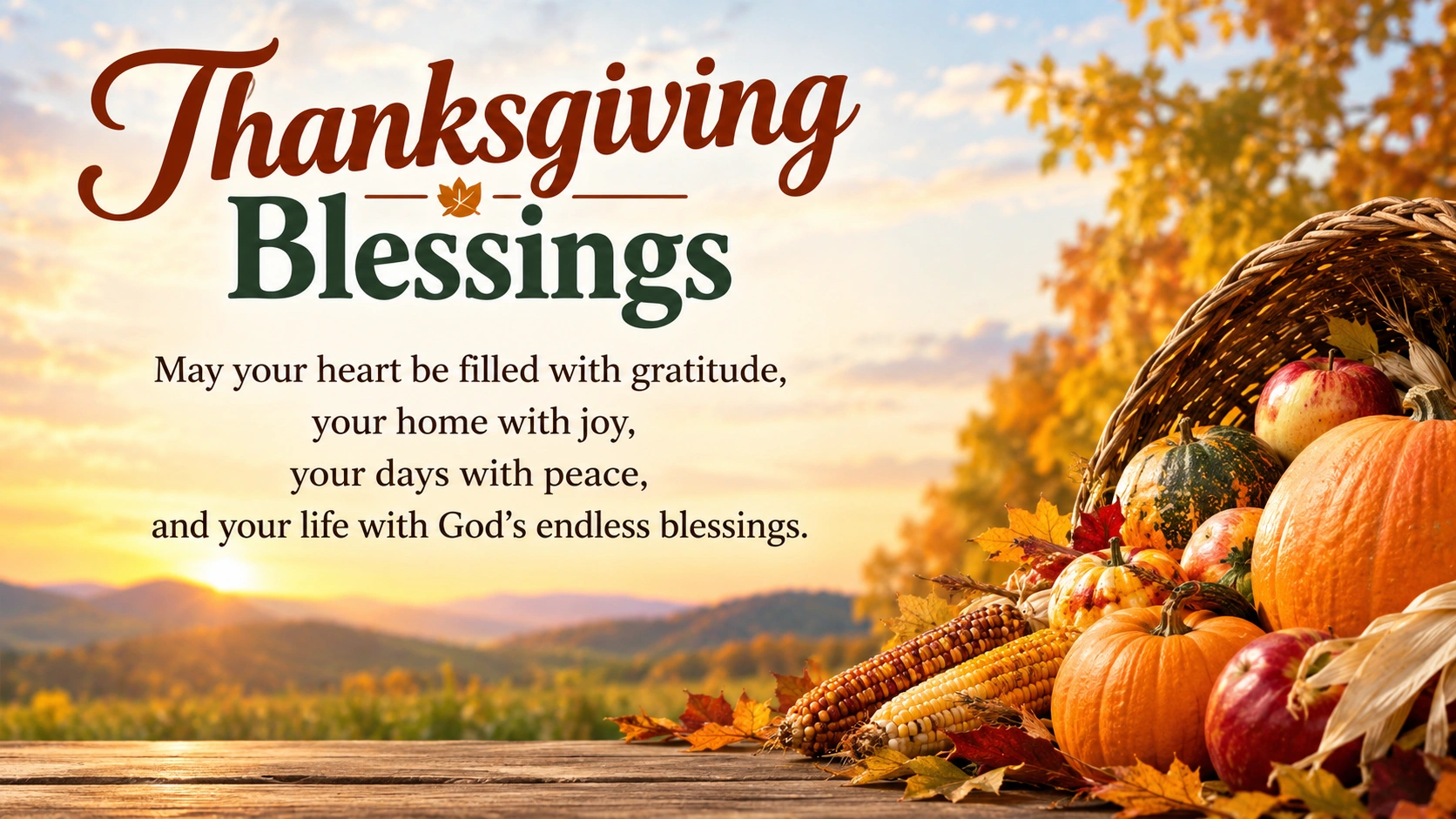 Thanksgiving Blessings for Family and Friends