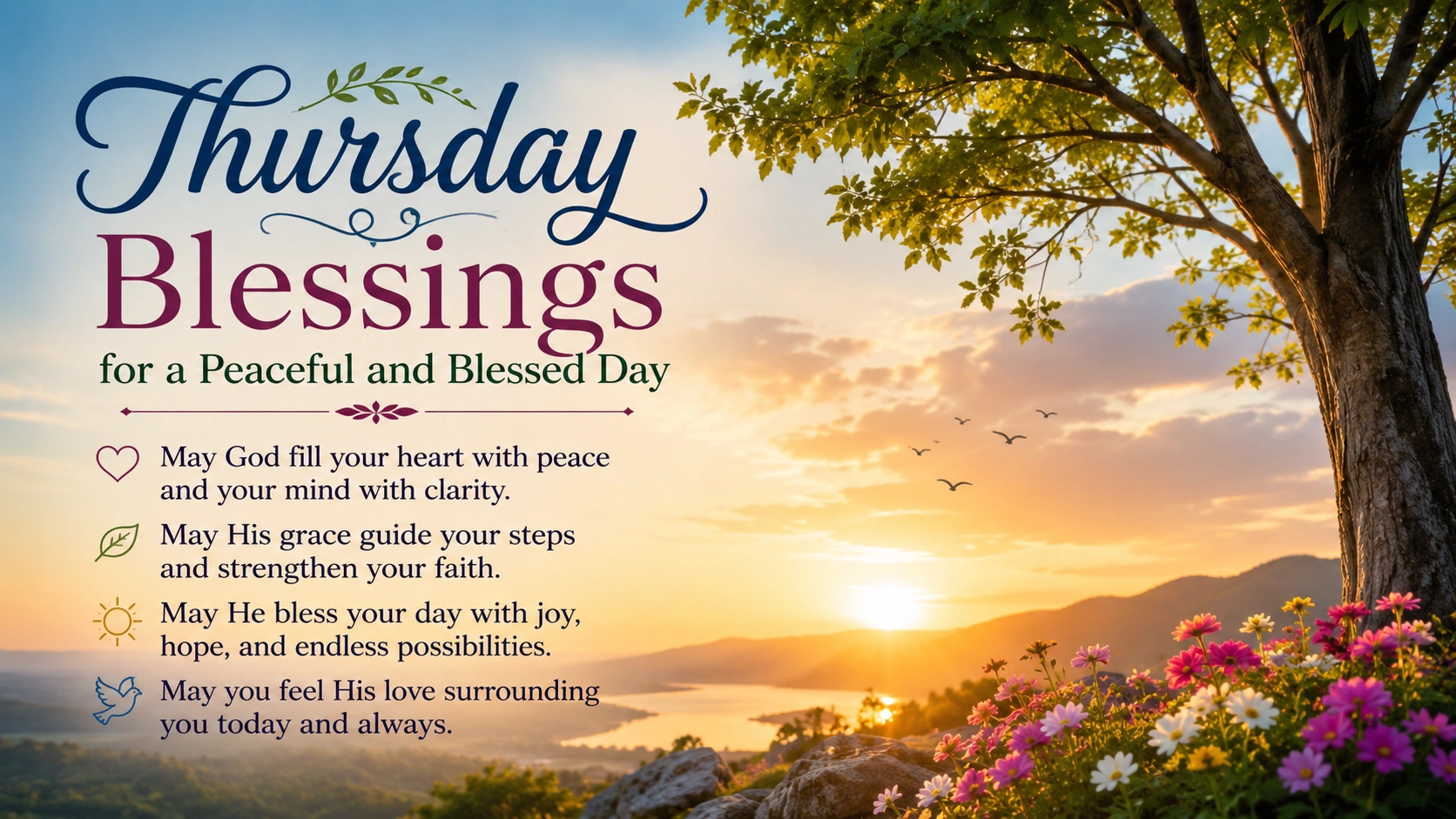 Thursday Blessings for a Peaceful and Blessed Day