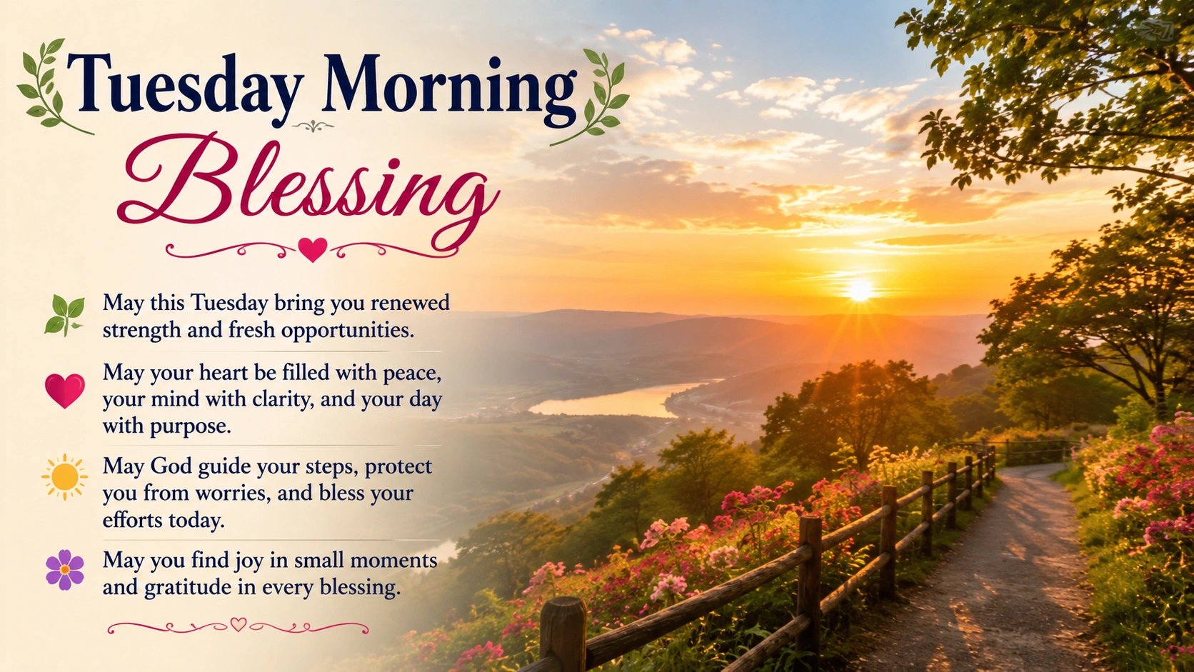 Tuesday Morning Blessing for a Peaceful Day