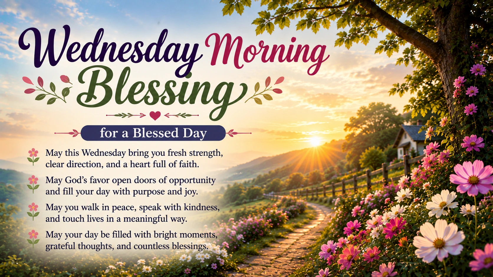 Wednesday Morning Blessing for a Blessed Day